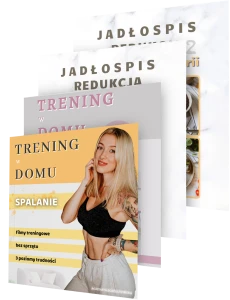 ZESTAW TRENING W DOMU I SPALANIE+ JADŁOSPIS NA MIESIĄC REDUKCJA